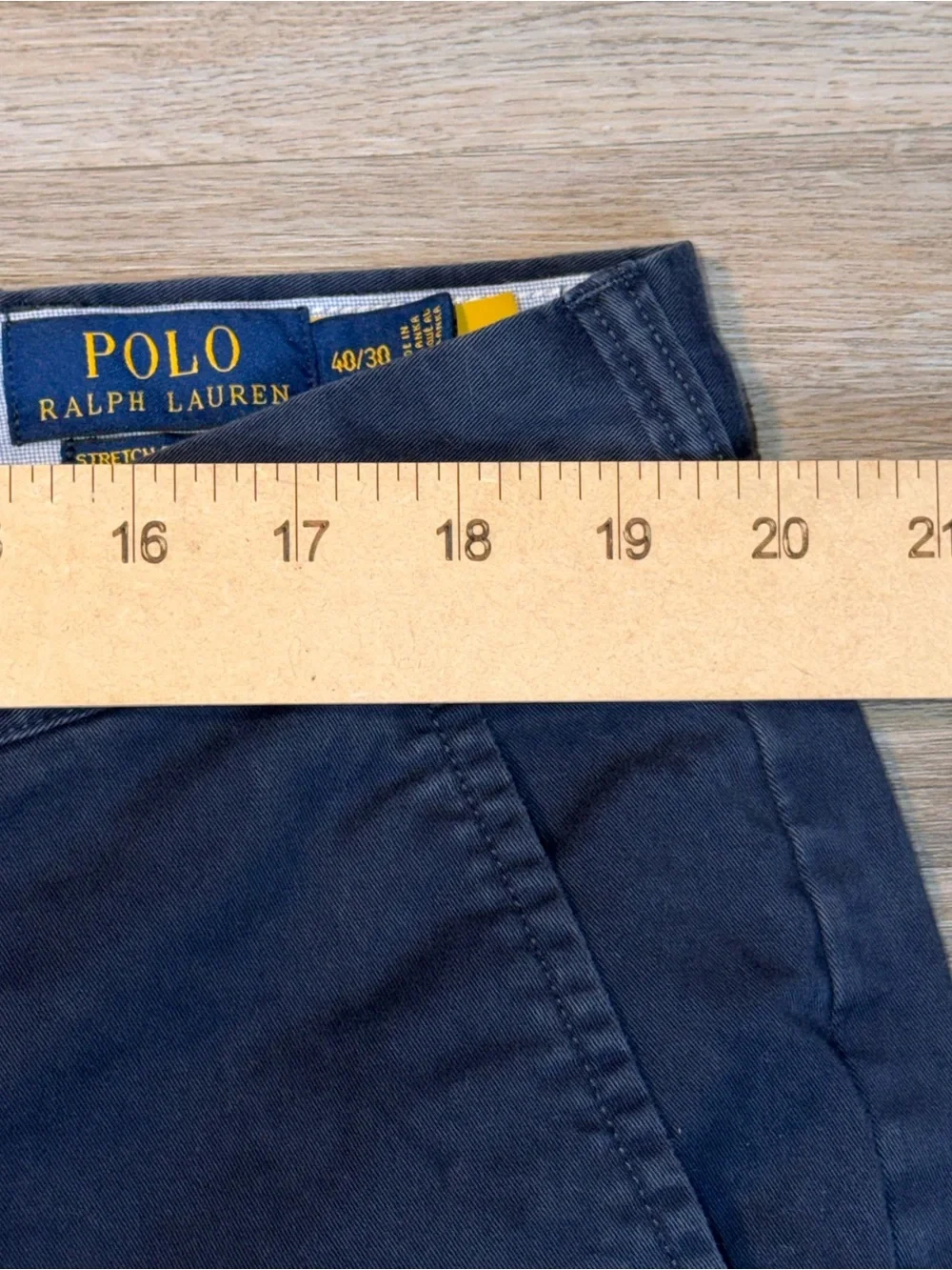 Polo Ralph Lauren Chino Pants Mens W40 x L30 Navy All-Over Embroidered Sailboat